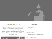 Tablet Screenshot of plymouthyoga.com
